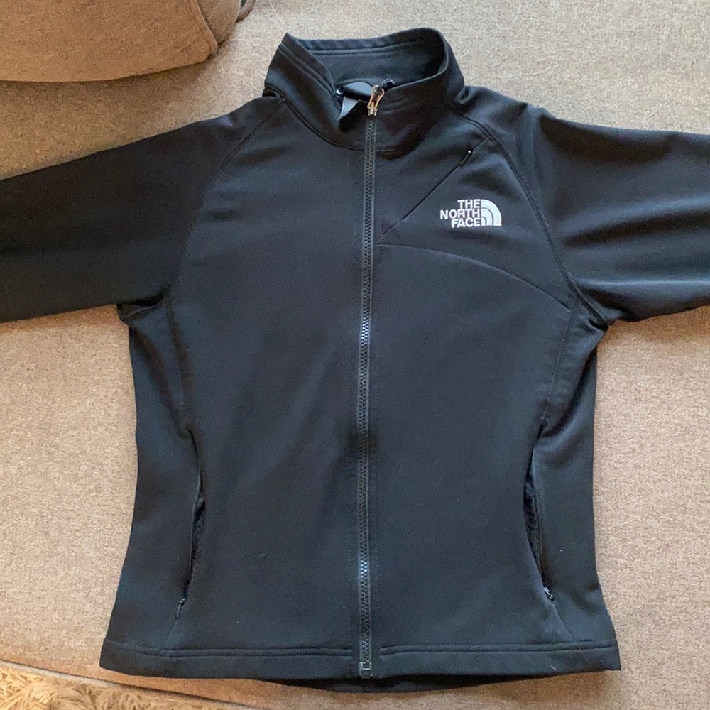 North Face Black Zip Up
